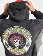 Levi's X Grateful Dead Capsule Front And Back Print Tie Dye Hoodie In Phantom Black