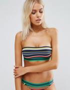 Stella Mccartney Stripe Bandeau Bikini Top - Multi