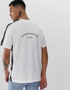 Diesel T-just-race Taped Detail T-shirt In White
