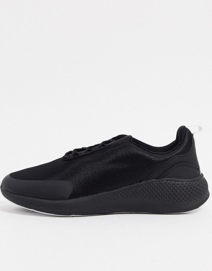 Asos Design Mesh Sneakers In Black