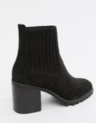Asos Design Revolve Chunky Chelsea Ankle Boots - Black