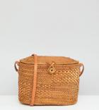 Rock 'n' Rose Straw Basket Bag - Beige