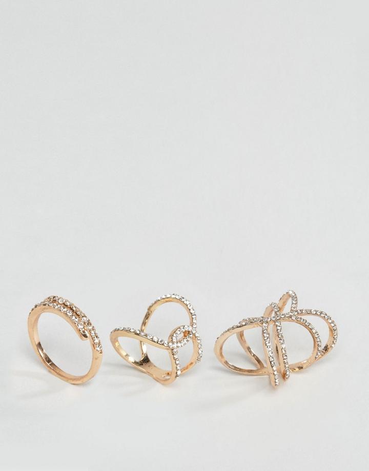 Aldo Centaurus Stacking Rings - Gold