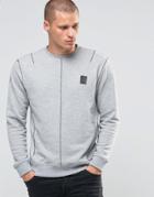 Religion Sweatshirt With Scar Stich Detail - Gray