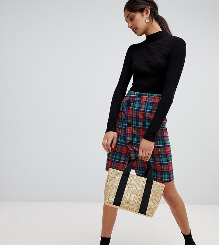 Bershka Check Skirt