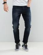 G-star 3301 Slim Jean Dark Aged Black Wash - Black