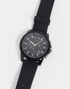 Armani Exchange Ax1326 Outerbanks Silicone Watch-black