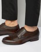 Base London Bailey Leather Oxford Shoes - Brown