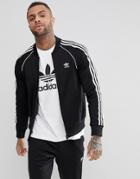 Adidas Originals Superstar Track Jacket In Black - Black