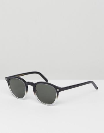 Monokel Eyewear Robotnik Square Sunglasses In Black/crystal - Black