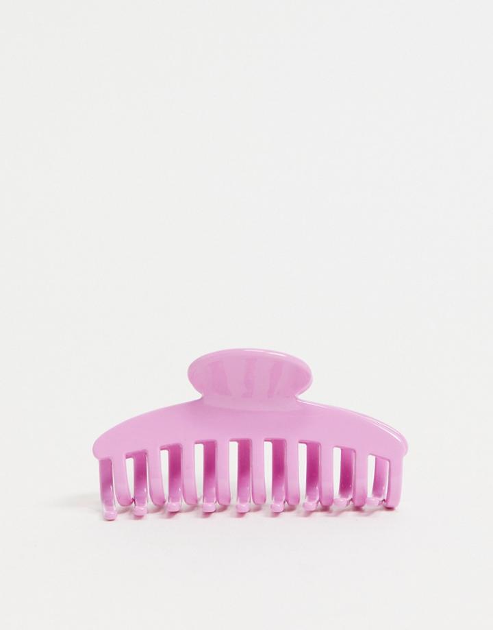 Asos Design Hair Claw In Lilac-purple