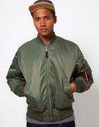 Alpha Industries Ma 1 Flight Jacket - Green