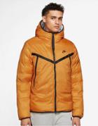 Nike Revival Therma-fit Repel Eco-down Hooded Puffer Jacket In Light Curry-yellow