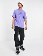 Puma Downtown Logo T-shirt In Blue-blues