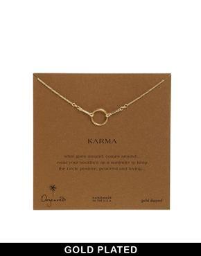 Dogeared Gold Dipped Original Karma Necklace - Gold