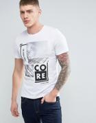 Jack & Jones Core Chest Print T-shirt - White