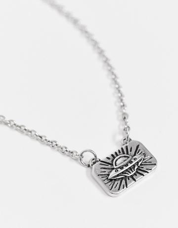 Status Syndicate Spaceship Necklace-silver