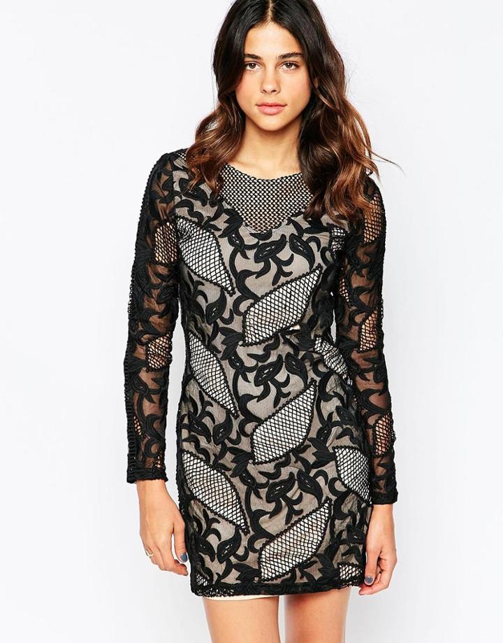 Goldie Masquarade Dress - Black