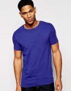 Asos Muscle T-shirt With Crew Neck And Stretch - Midnight