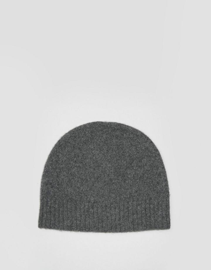 Selected Homme Beanie With Cashmere - Gray