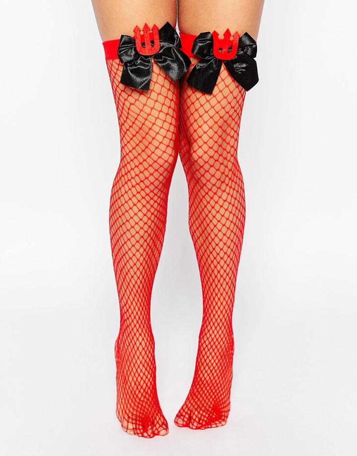 Leg Avenue Devilish Thigh High Stockings