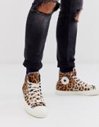 Converse Chuck Taylor All Star Hi Sneakers In Leopard Print-brown