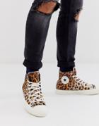 Converse Chuck Taylor All Star Hi Sneakers In Leopard Print-brown