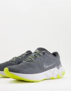 Nike Running Premium Renew Ride 2 Sneakers In Gray-grey
