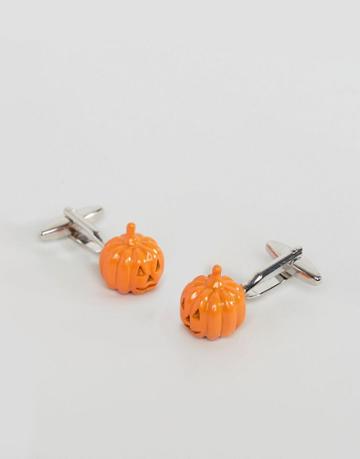 7x Halloween Pumpkin Cuff Links - Red