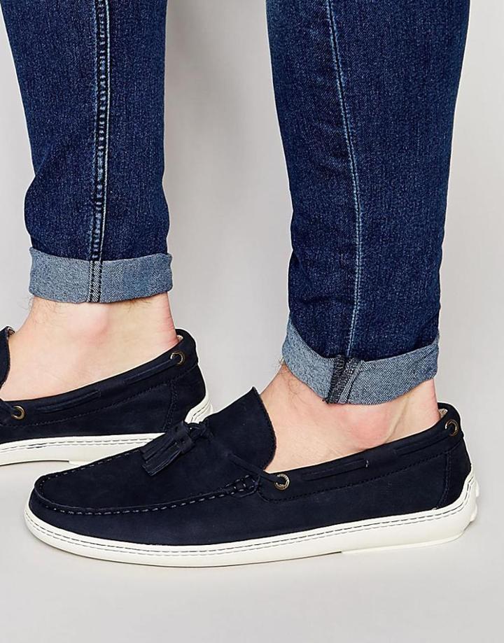 Aldo Mordechai Tie Front Loafer - Navy