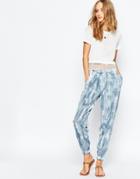 Gypsy 05 Silk Blue Perfect Tie Dye Pant - Cyprus Navy Td
