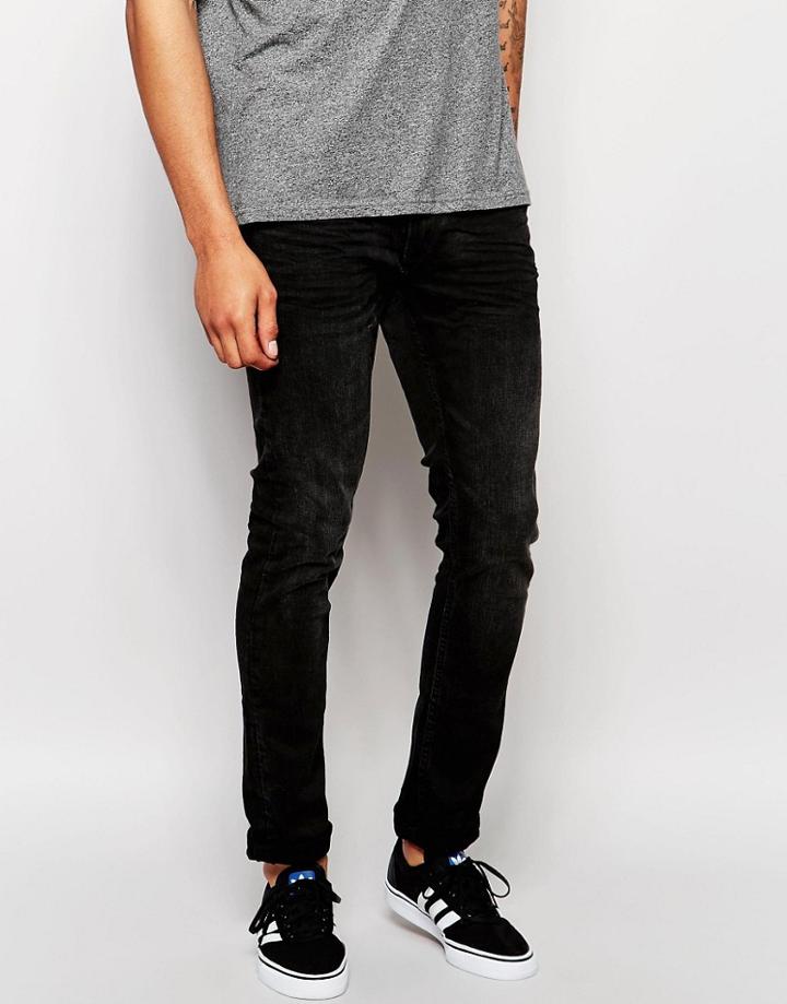 Blend Jeans Cirrus Skinny Fit Washed Black - Black