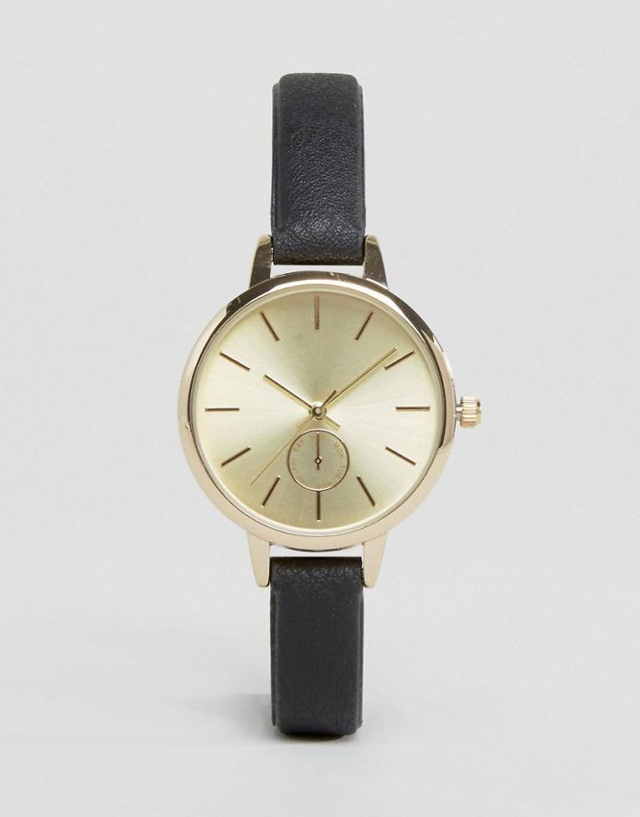 New Look Mini Strap Watch - Black