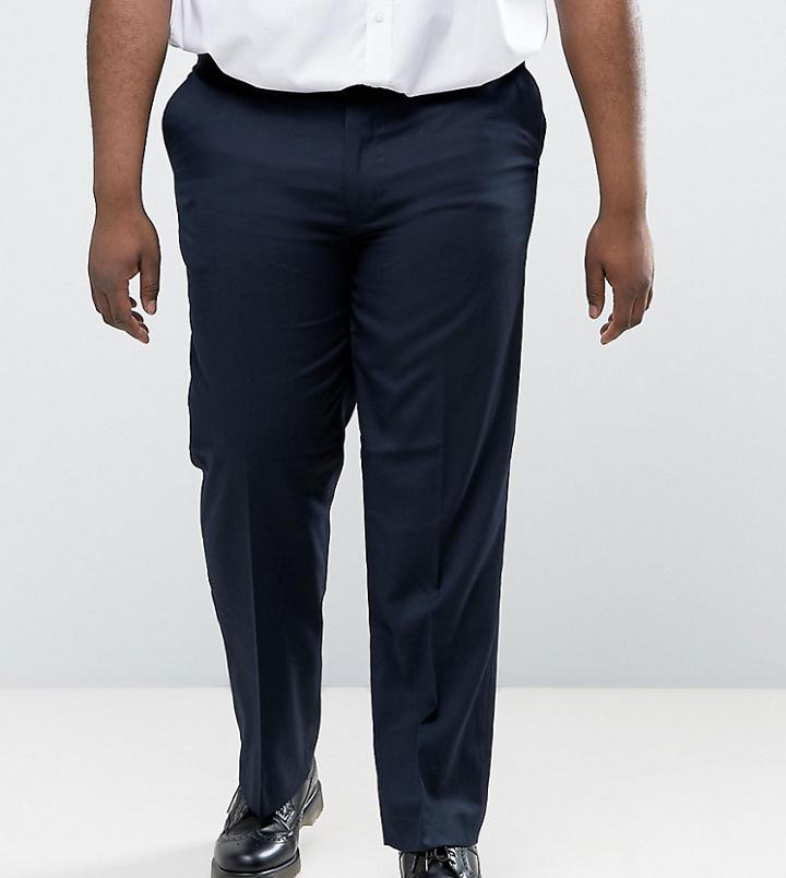 Duke King Size Smart Pants In Navy - Navy