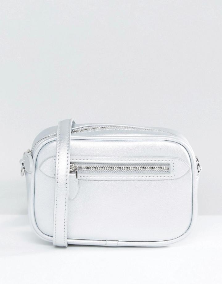 Warehouse Disco Crossbody Bag - Silver