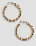 New Look Wide Tube Hoop Earrings - Gold