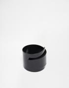Asos Wraparound Ring In Black - Black