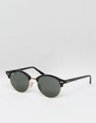 Ray-ban Clubmaster Round Sunglasses In Black 0rb4246