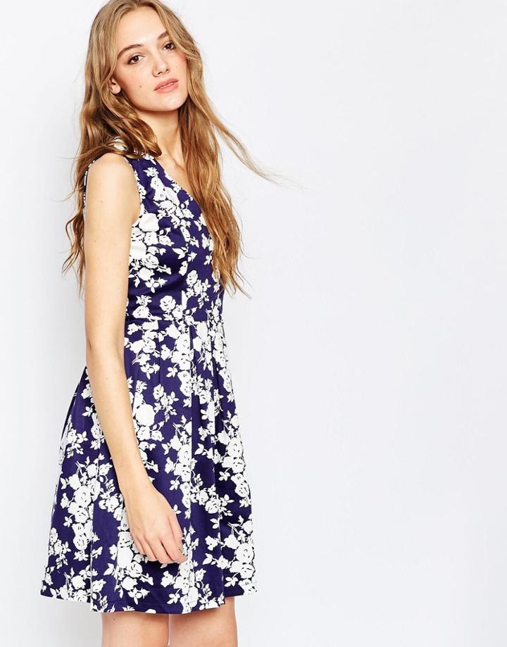 Poppy Lux Sadirah Fit And Flare Dress