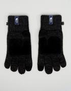 The North Face Etip Glove Tech Knit And Suede Palm In Tnf Black - Black