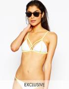 Oh My Love Cross Strap Bikini Top