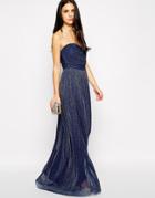 Rare Maxi Dress In Glitter Fabric - Navy