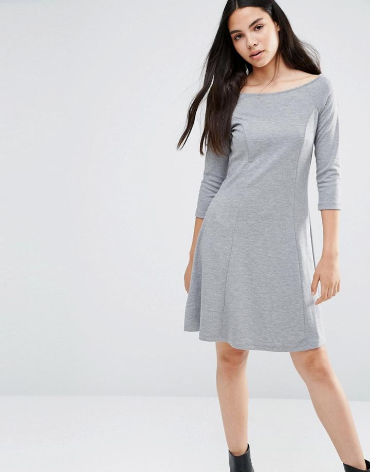 Vero Moda Skater Dress - Gray