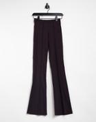 John Jack Flare Pants In Chocolate Brown