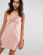 Faithfull Buttondown Rodeo Mini Dress - Pink