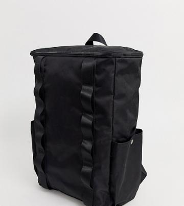 Crooked Tongues Boxy Backpack In Black - Black