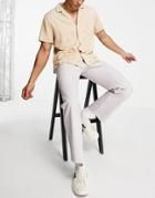 Mennace Straight Leg Pants In Light Gray-grey