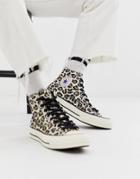 Converse Chuck 70 Sneakers In Cheetah Print-beige