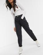 Cotton: On Slouch Mom Jeans In Black