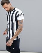 Adidas Athletics Stripe T-shirt In White Cg2128 - White